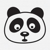 panda icon  symbol sign vector