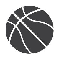 icono de baloncesto símbolo signo vector