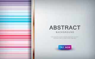 Abstract colored background with overlap layer and golden list decoration. vector