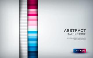 Abstract colored background with white overlap layer and texture shape decoration vector