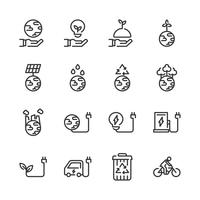 Ecology icon set.Vector illustration vector