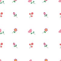 cute flower pattern seamless for summer , autumn ,spring  vector