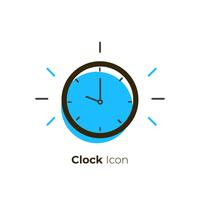 Vector icono de reloj