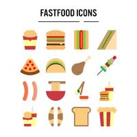 Icono de comida rápida en diseño plano para diseño web, infografía, presentación, aplicación móvil, ilustración vectorial vector