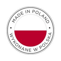 Made in Poland flag icon. vector