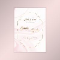 Elegant save the date invitation vector