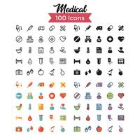 conjunto de iconos médicos vector