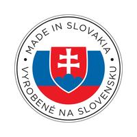 Made in Slovakia flag icon. vector