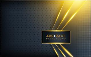 Modern Dark Background with Shine, Gold Line and Glitter vector