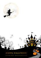 Happy Halloween seamless background with text space. vector