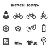 bicycle icons symbol vector