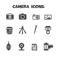 camera icons symbol vector