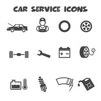 iconos de servicio de coche vector