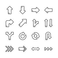 Arrows icon set.Vector illustration
 vector