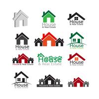 Real Estate Icons set vector