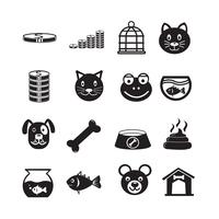 Set of web icons for website and communication vector