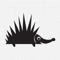 Hedgehog icon  symbol sign vector