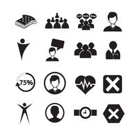 Set of web icons for website and communication vector