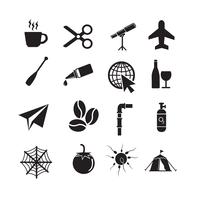 Set of web icons for website and communication vector