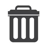 Trash can icon symbol Illustration vector