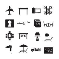 Set of web icons for website and communication vector