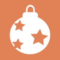 Ilustración de diseño de icono de bola de Navidad vector
