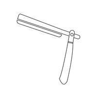 Icono de la máquina de afeitar símbolo de signo vector