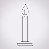 candle icon  symbol sign vector