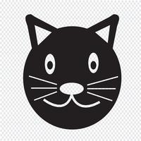 Icono de gato símbolo de signo vector
