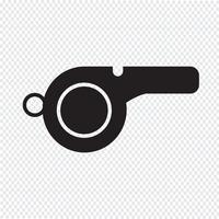 Whistle Icon  symbol sign vector