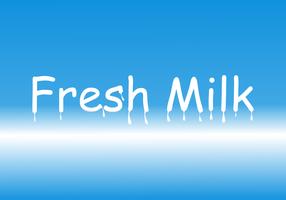 White text background Fresh milk illustration vector design.