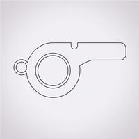 Whistle Icon  symbol sign vector