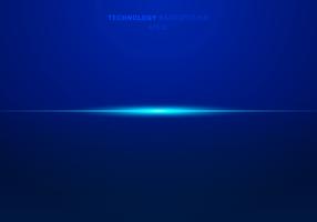 Abstract elements blue light laser lines horizontal on dark background. Technology style. vector