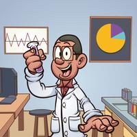 Scientist in laboratory vector