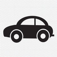 Icono de coche símbolo de signo vector