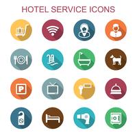hotel service icons vector