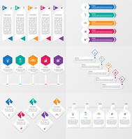 Set of infographics element template with options. vector