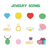 símbolo de los iconos de joyería vector