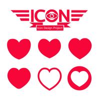 heart icon  symbol sign vector