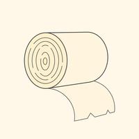 Toilet Paper Vector Illustration For T-shirt , Labels ,flyers