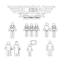 people icon  symbol sign vector