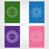 Abstract Minimal Cover Design. Colorful and Geometric Background. Vectors Illustrations.