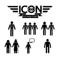 people icon  symbol sign vector