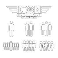 people icon  symbol sign vector