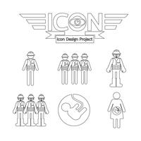 people icon  symbol sign vector