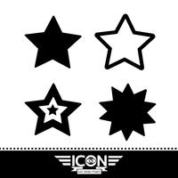 star icon  symbol sign vector