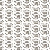 Pattern background You are here icon vector