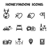 honeymoon icons symbol