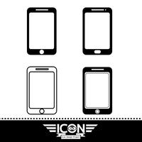 smartphone icon  symbol sign vector