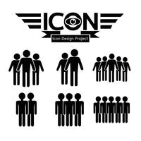 people icon  symbol sign vector